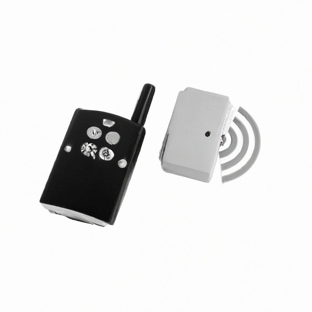 A modern GSM burglar alarm system protecting a remote property, showcasing wireless security features and motion detection technology.