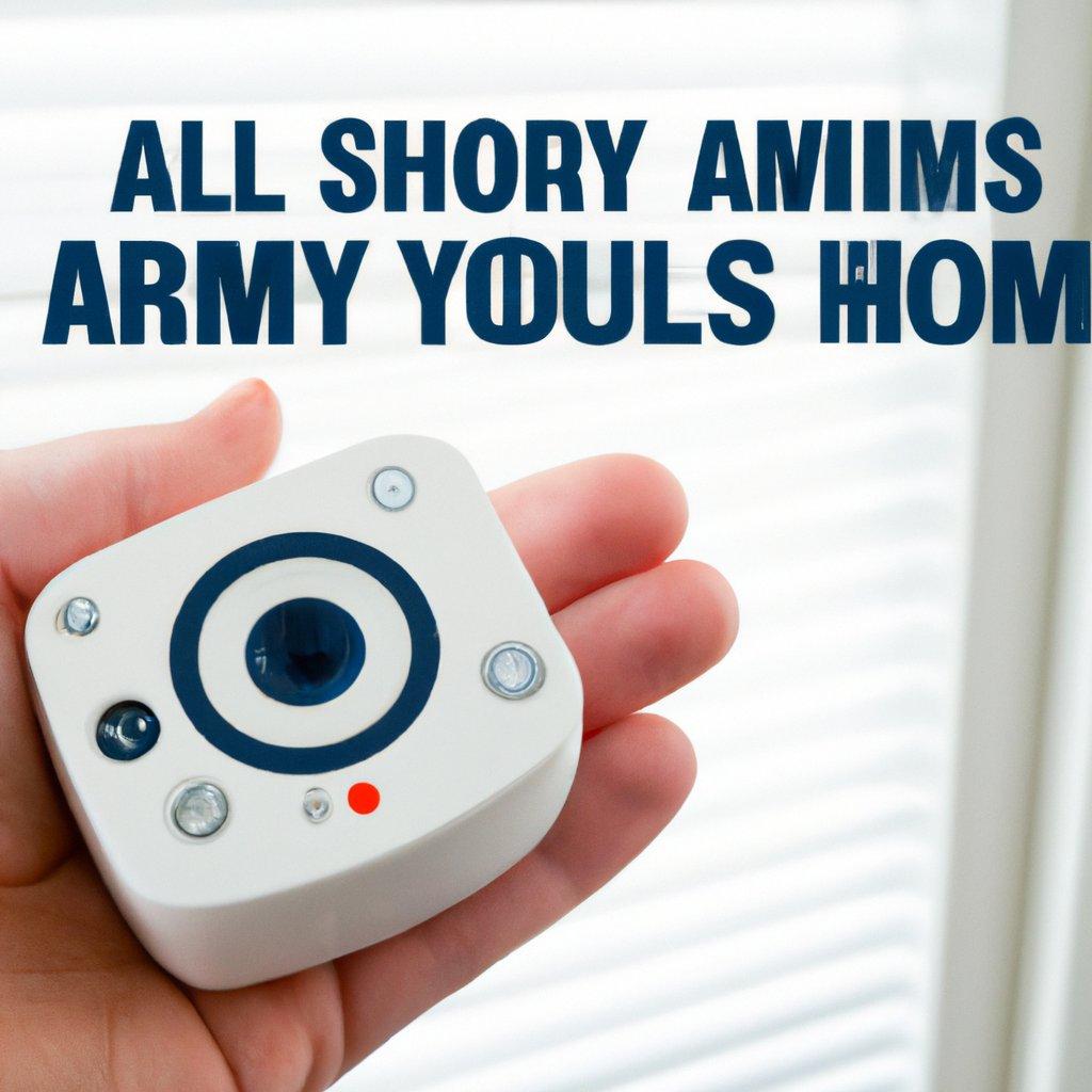 A modern wireless alarm system protecting a home, showcasing a sleek design and integrated motion detectors for enhanced security.