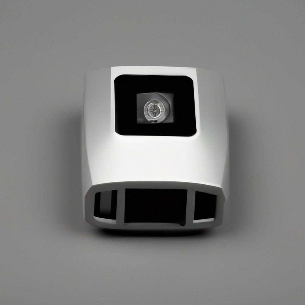 A modern wireless security alarm system installed in a home, featuring motion detectors and a sleek design, demonstrating advanced home security technology.