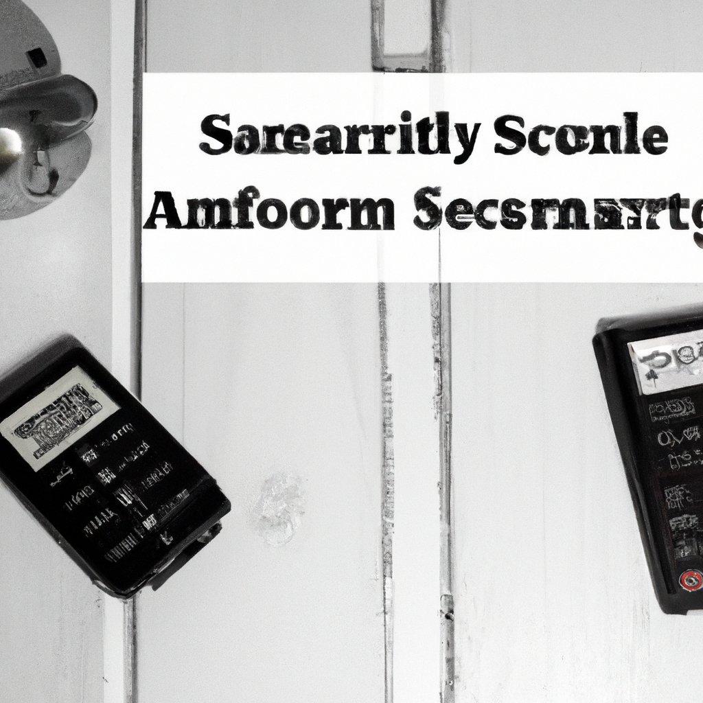 A visual representation of various home security systems, including wireless alarm systems, motion detectors, and GSM alarms, emphasizing modern security solutions for homeowners.