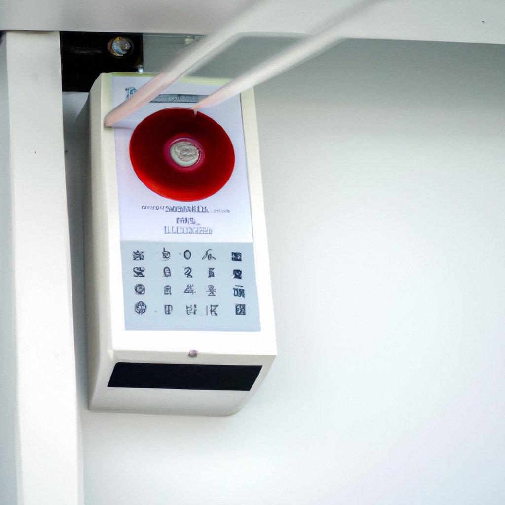 A modern wireless alarm system installed in a home, showcasing various components like motion detectors and control panels to enhance security.