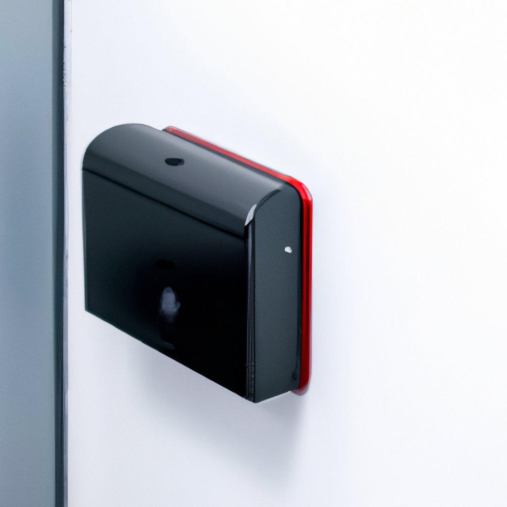 A budget-friendly wireless alarm system installed in a modern home, showcasing the various components like motion detectors and a control panel for home security.