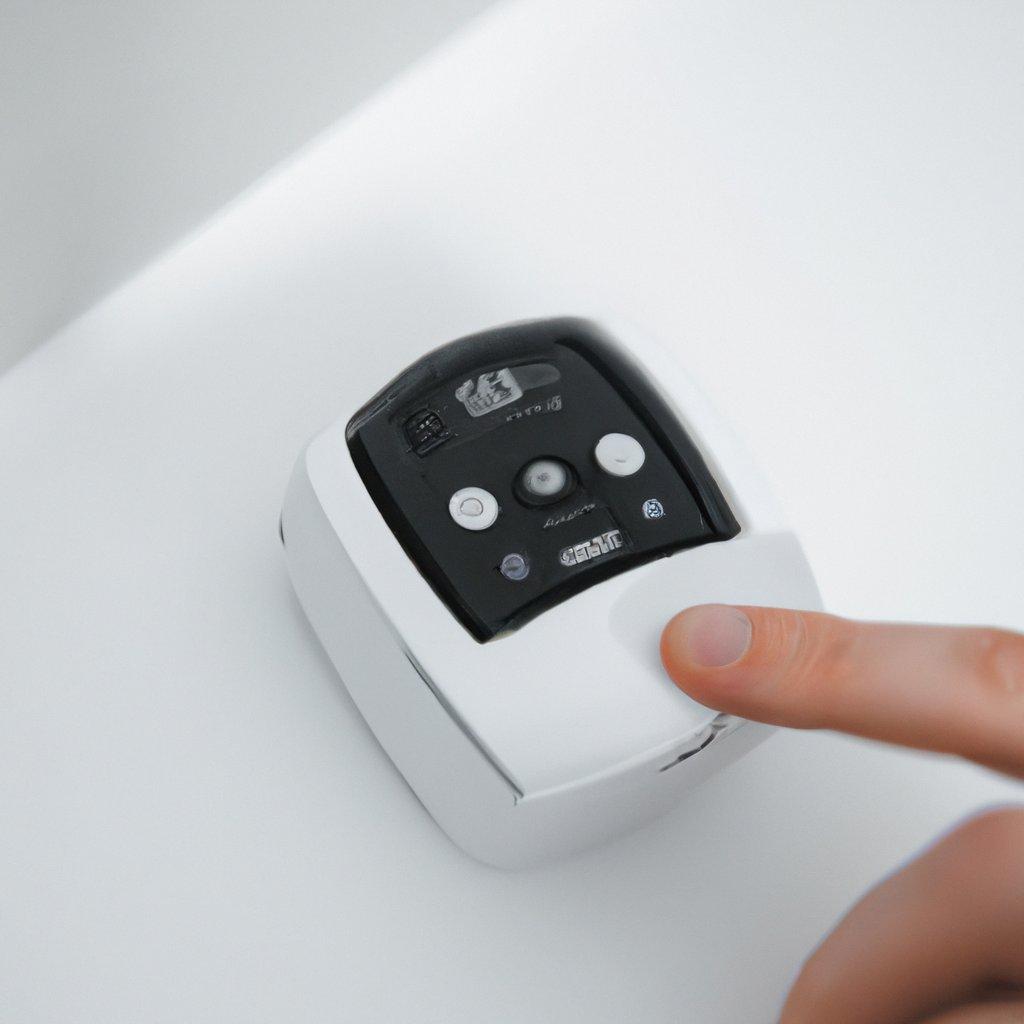 Image of a professional wireless alarm system installation, showcasing components like motion detectors and control panels for enhanced home security.