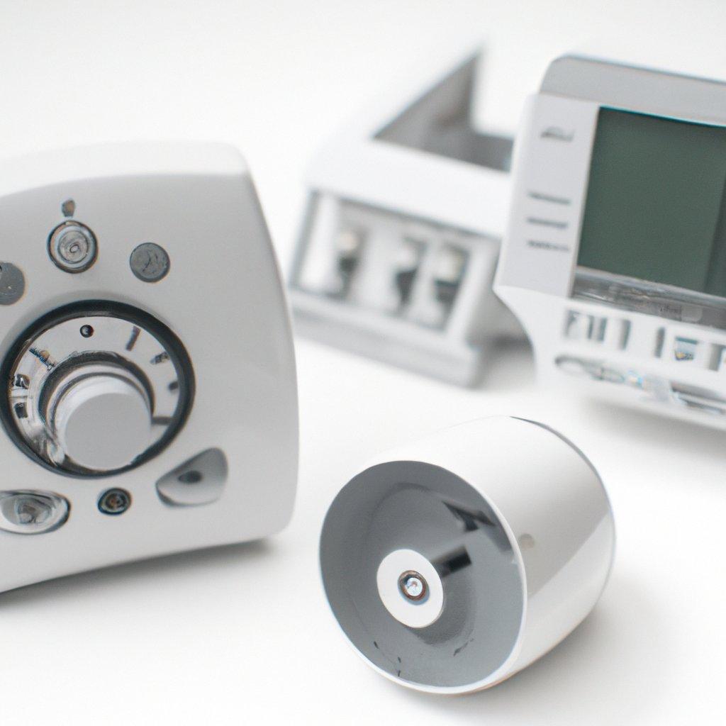 A visual guide demonstrating a custom alarm system layout for home security, featuring components like motion detectors, GSM alarms, and wireless security devices.