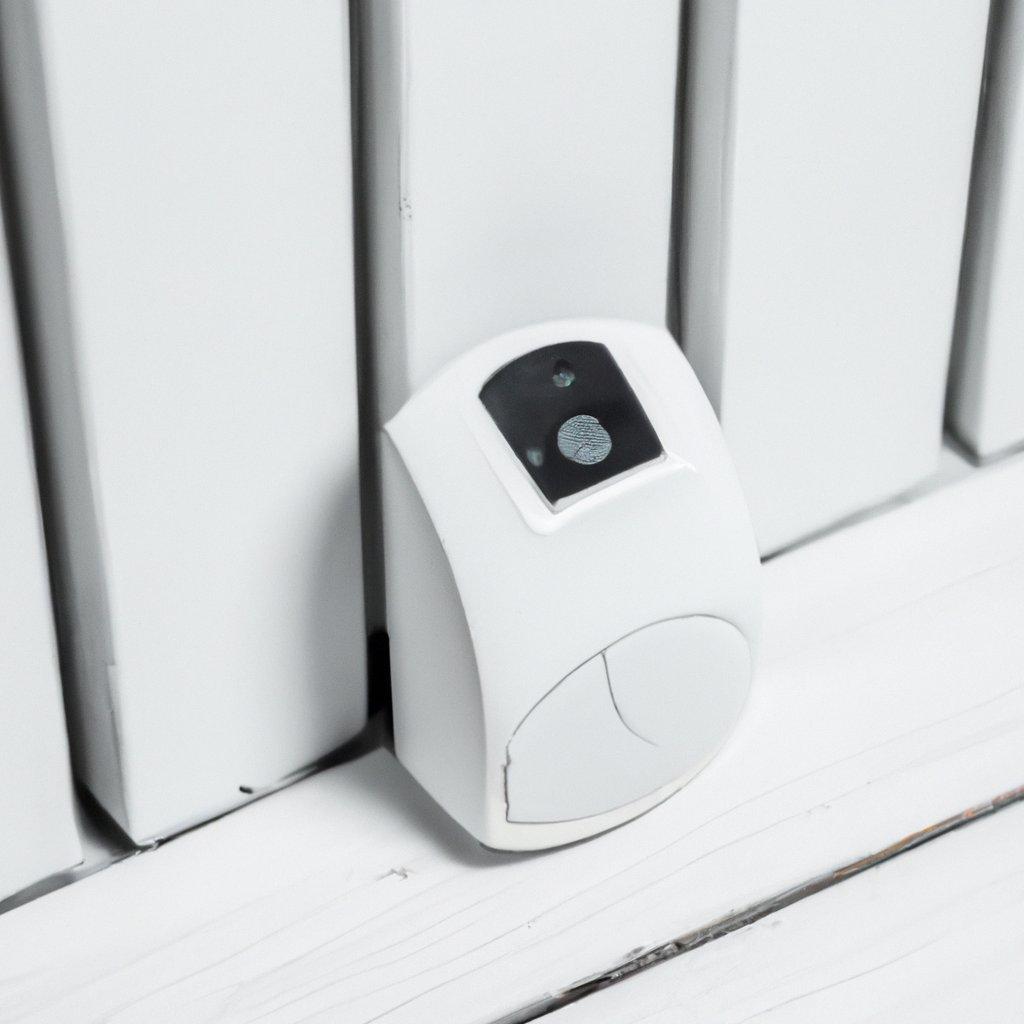 A sleek wireless alarm system installed in a modern home, showcasing its advanced features for enhanced security and crime deterrence.