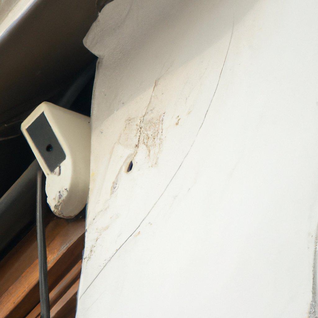 A technician installing a wireless alarm system in a historic building, showcasing modern security technology blending with classic architecture.