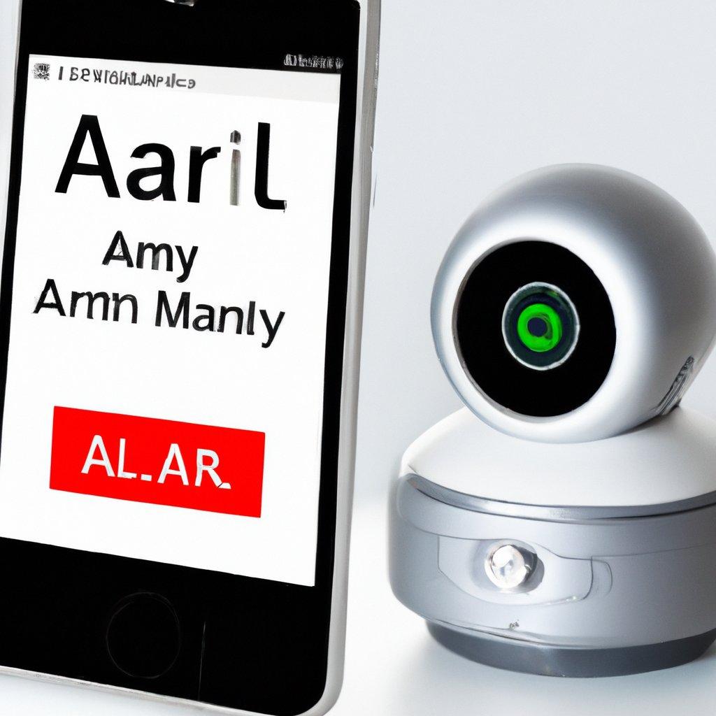 A modern wireless alarm system displayed in a smart home setting, showcasing integration with voice assistants Alexa and Google for enhanced security.