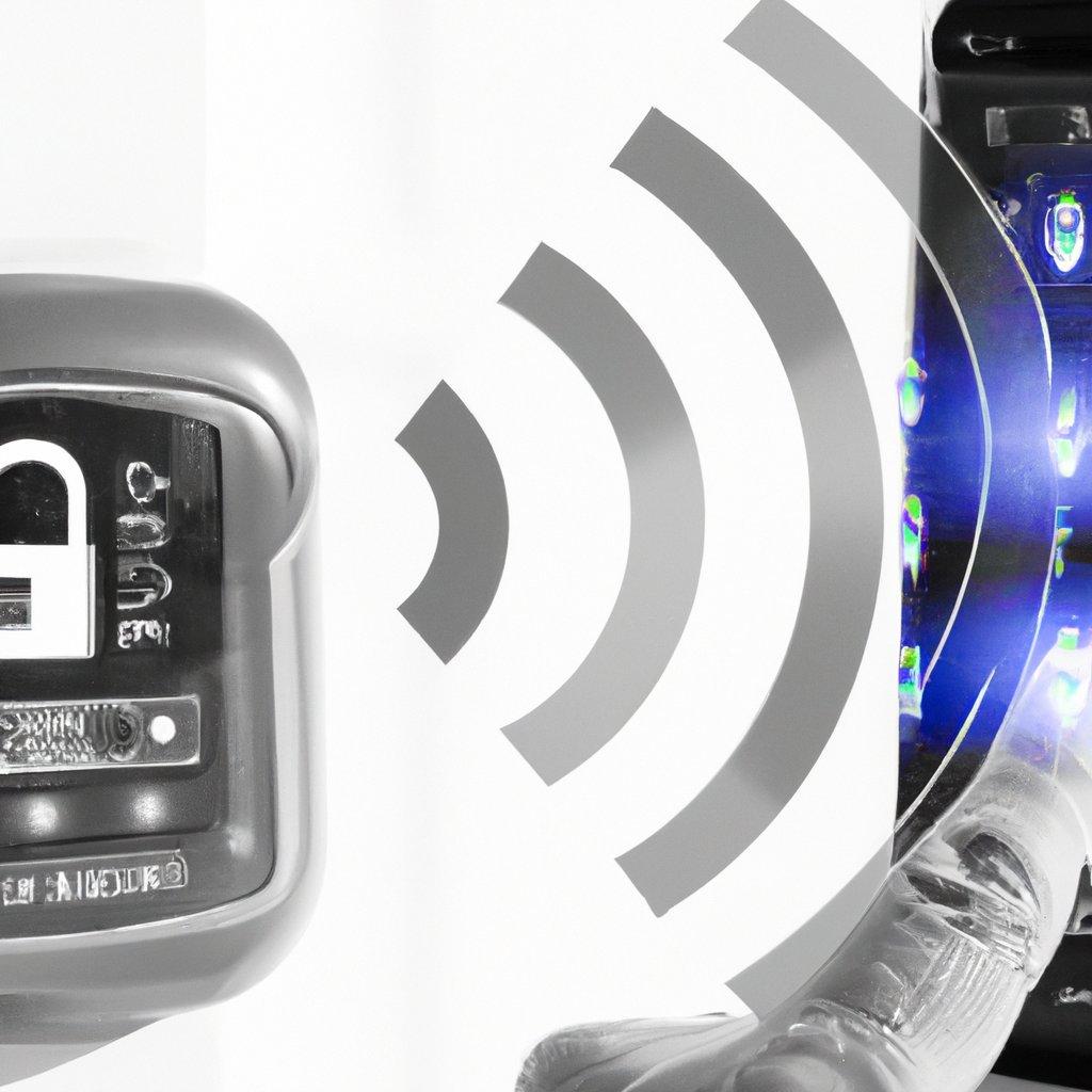 A modern smart home setup showcasing a wireless security alarm system, including a motion detector and GSM alarm for effective home security.