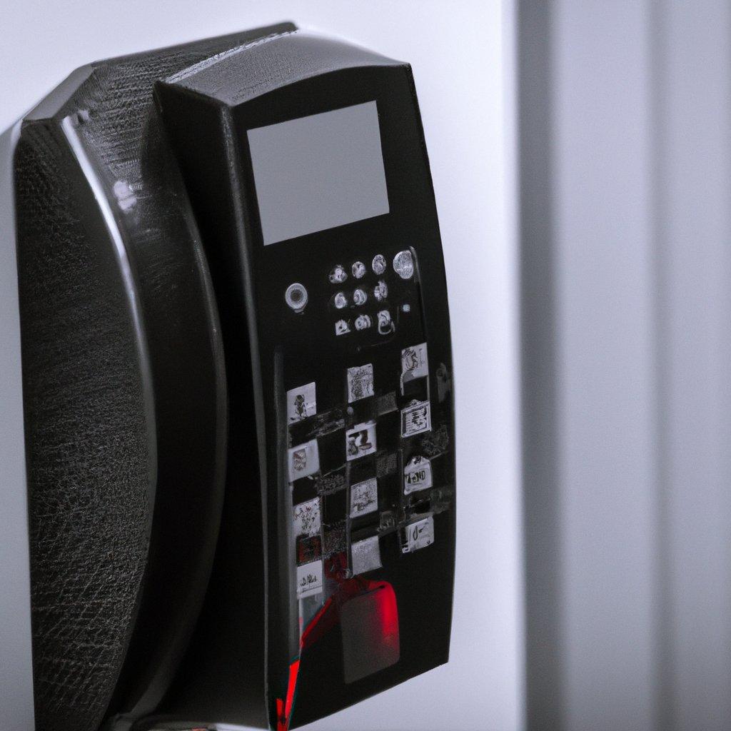 A wireless security alarm system installed in a commercial setting, showcasing advanced features like motion detectors and GPS integration for enhanced night security.