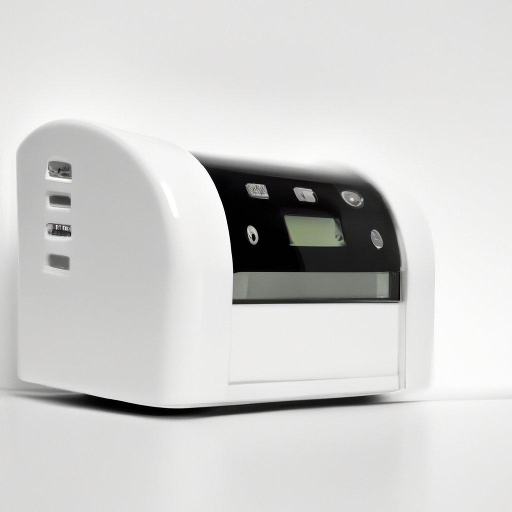An image of a modern wireless burglar alarm system, showcasing a sleek design with motion detectors and a control panel for home security.